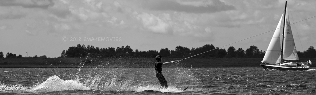 Foto 2MAKEMOVIES, wakeboarden Veerse Meer Kamperland Ruiterplaat